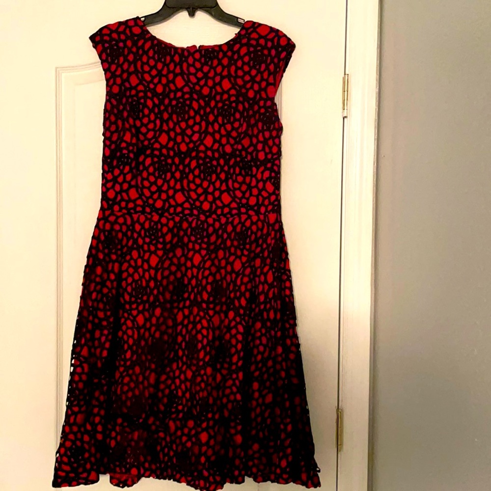 Red and Black Dress